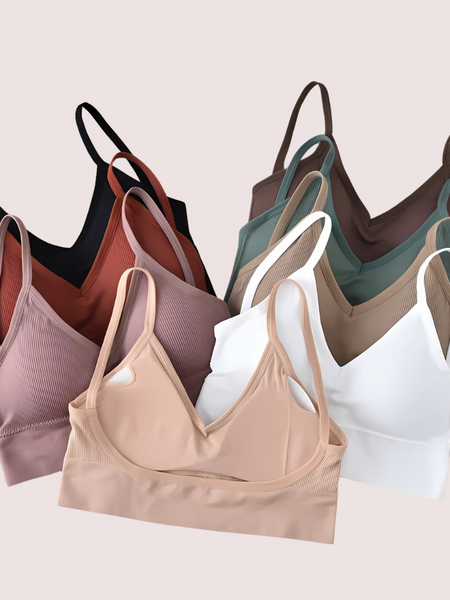 2 Pack Medium impact padded Sports bra