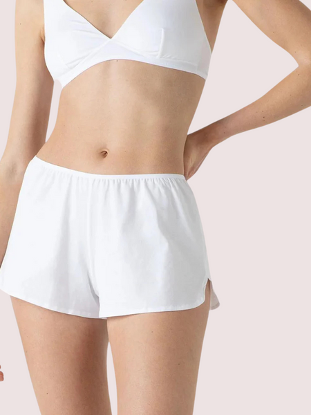 Eco Chic White Cotton French Knickers