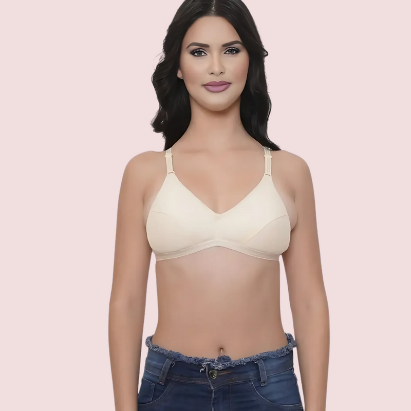 Hush & Hymn Cotton Non-Wired Bras for Women (Pack of 2) Snazzyway