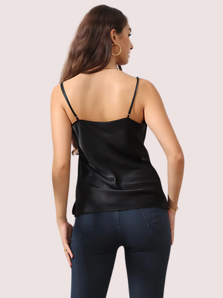 Opulent Nights Silk Cowl Neck Camisole