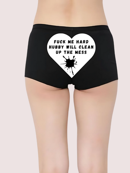Personalized Naughty Text Panties for Her