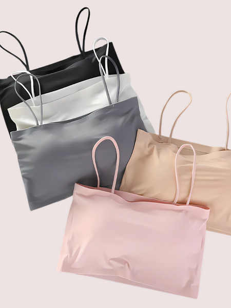 2 Pack Seamless padded crop top bra