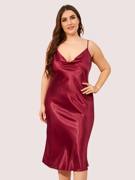 Plus Size Classic Satin Sleepwear (4XL–5XL)
