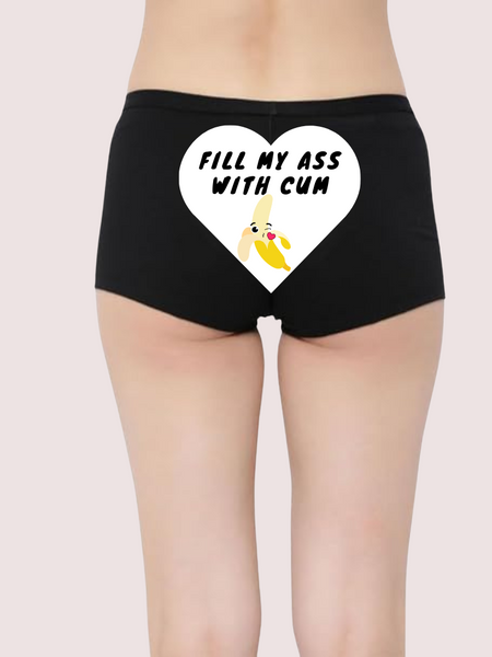 Naughty text on Personalized Panty for Her