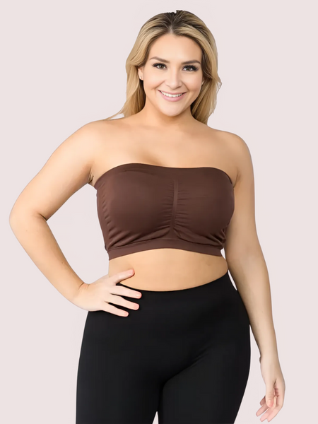 2-Pack Sexy Tube Bandeau Bra Tops for Women