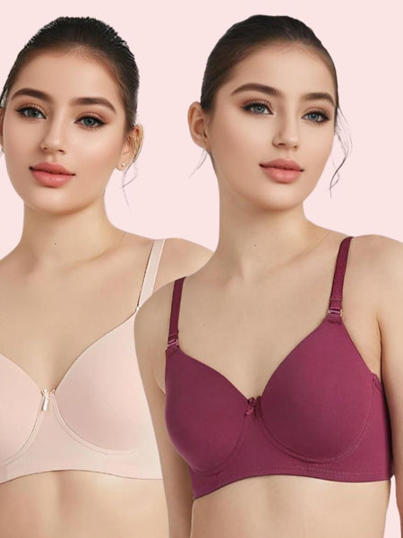 Velva Glow Seamless Lightly Padded Bra Duo