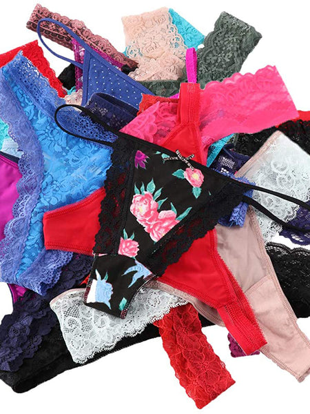 Variety panties thong pack assorted 6 pack