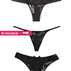 Lace Mesh Thong Panties