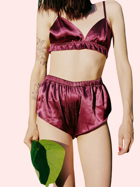 Timeless Pure Silk Satin Lingerie Set for Women