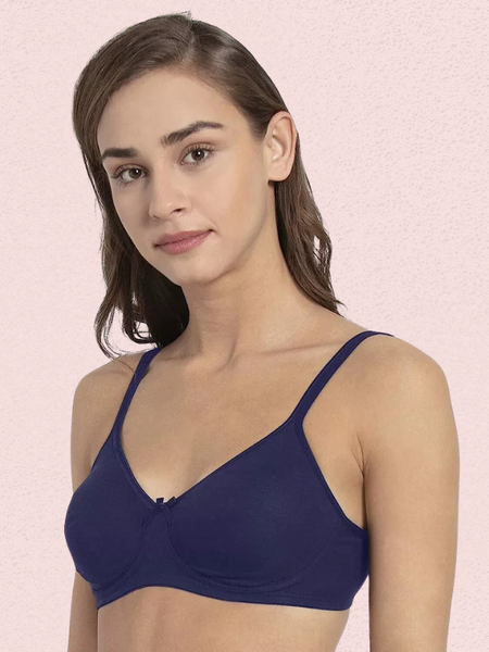 Ultra-Soft Cotton Non-Wired Bra for Women – Set of 2