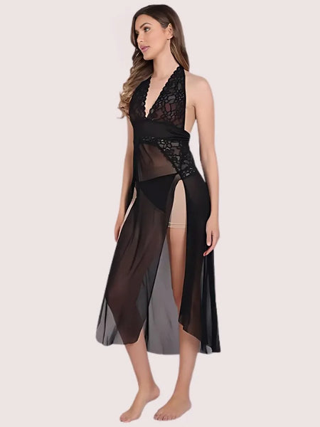 Sensual Mesh Nightgown for Women