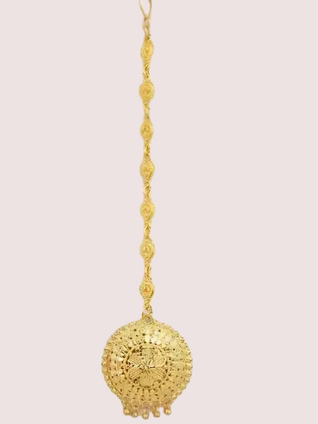 Graceful Gold-Plated Nath and Mangtika Set for Brides