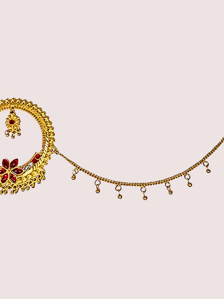 Uttarakhandi Gold Plated Round Nath