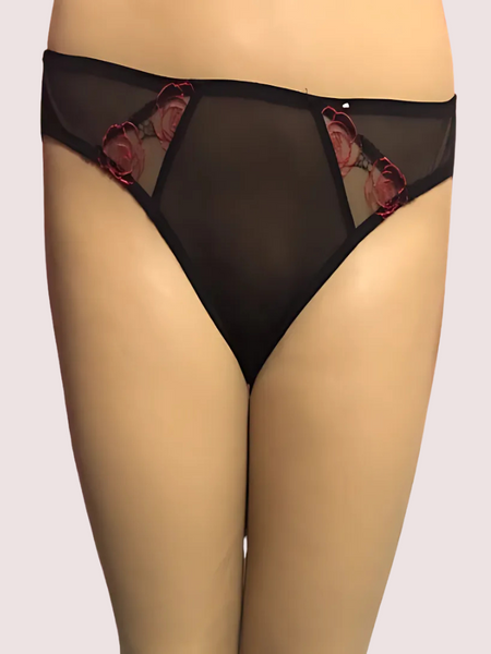 Netted Sexy Keyhole Back Hipster Panty