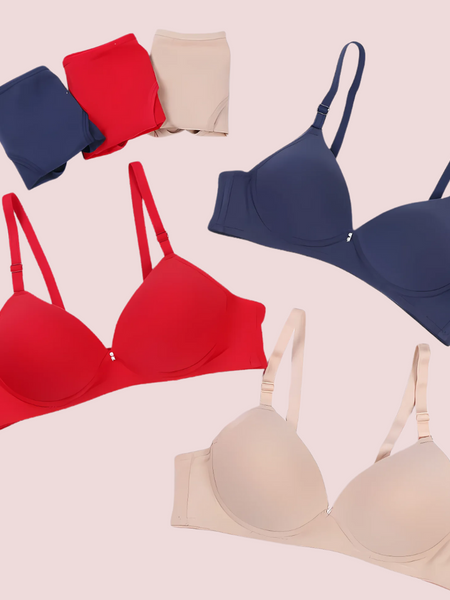 Pack of 3 Female Seamless Padded wire free Bra