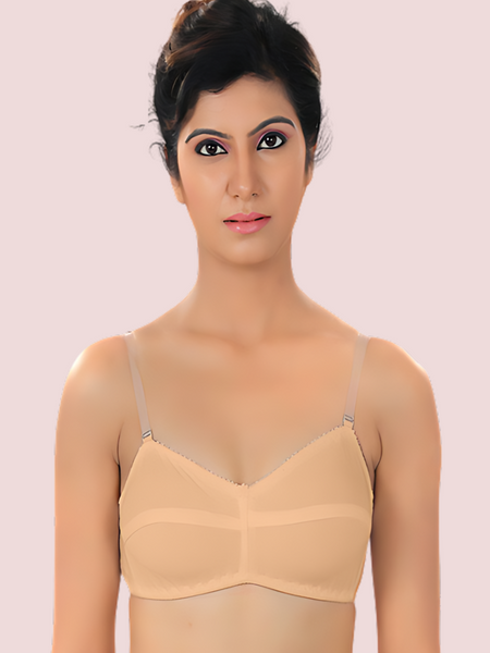 ♥Cool Creamy Transparent Strap Bra(Pk Of 2)
