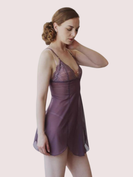 Velvet Moon Sheer Mesh Slip – Plus Size