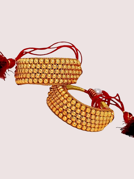 Copper Brass Golden Moti Pocchi Bracelet