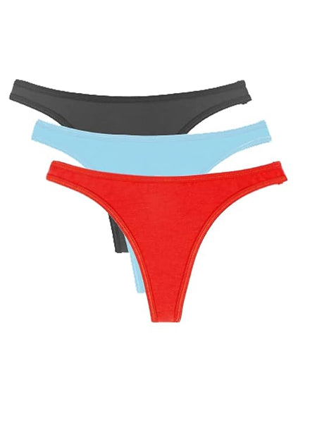 3-Pack Women's Everyday Thong Panty Set