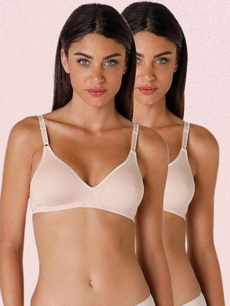 Lightweight Cotton Bra Non-Padded (Pack of 2)