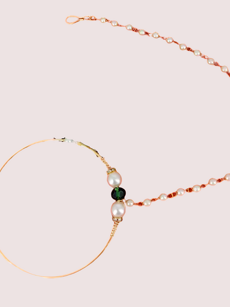Uttarakhandi Round Nath in Elegant Gold Plating