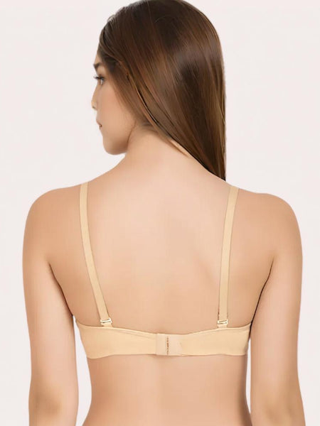 Vanilla Veil – Summer-Ready Beige Cotton Bra