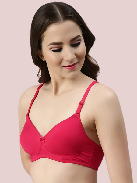 Passion Plunge – Red Seamless Padded Bra
