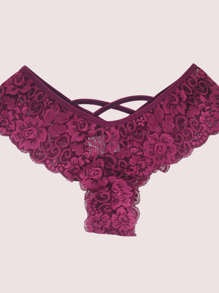 Elegant Lace Thongs Underwear Pack (of 4)