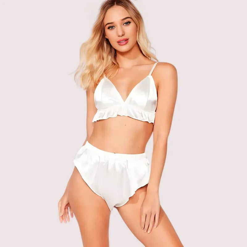 Stylish Pure Silk Bra Set for Modern Women