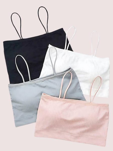 3 pack total comfort padded cami bras