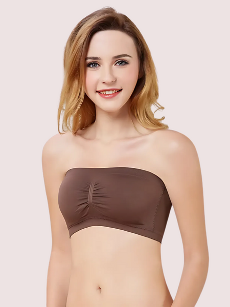 Pack of 2- Seamless Padded Tube Top Bras