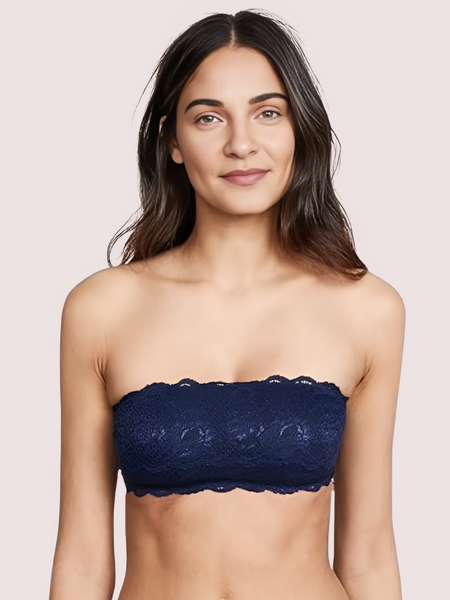 Sexy Tube Bandeau Bra Top in Striking Cobalt