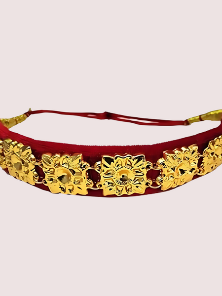 Kumauni Guloband with Nath & Mangtika – Bridal Gold Jewelry Set