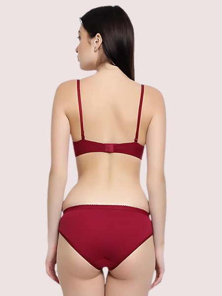 Lightly Padded Bra & Soft Cotton Panty Set (2 pack)