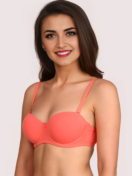 ♥Super Fit Classy Coral Padded Bra