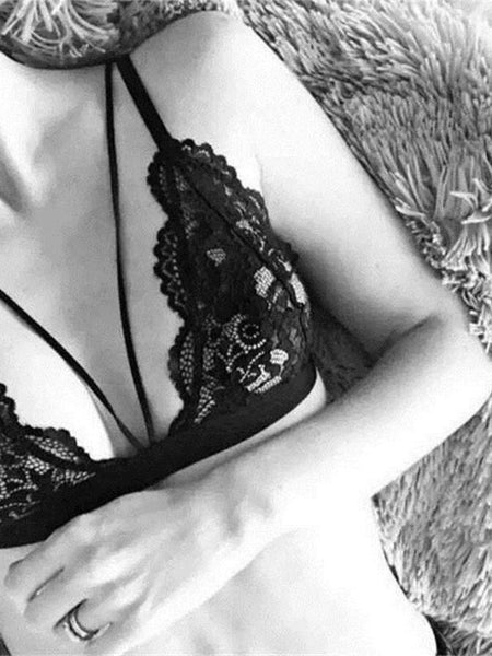 French Style Sexy Lace Wireless Bralette