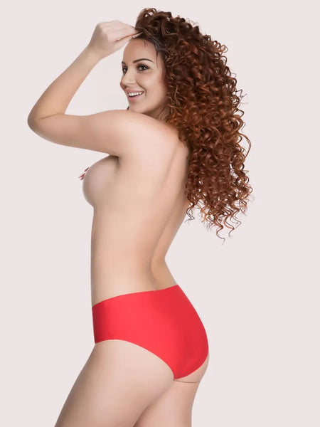 French Daina Red Seamless Panties