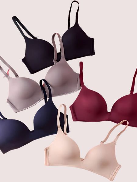 2 Pack Luxury seamless padded push up bra