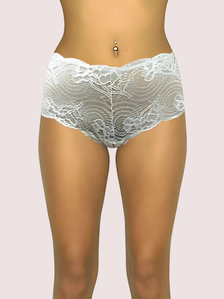 Female Floral Daisy Lace Boyshorts
