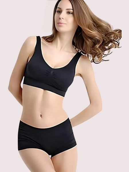 Sports Bra Panty Set for Active Women (2 pack)