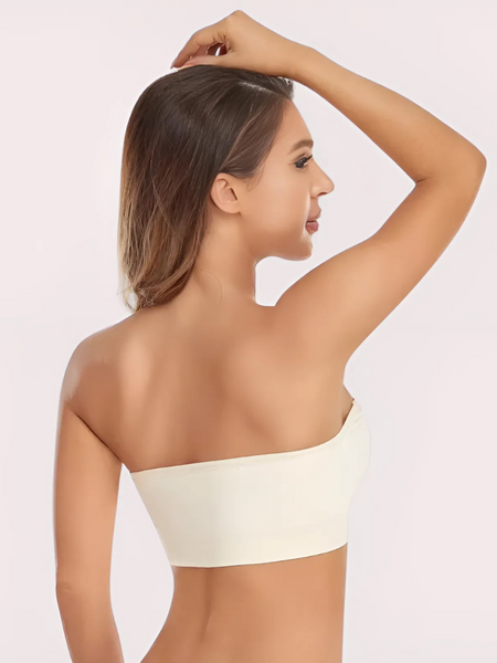 Sexy White Tube Bandeau Bra Top