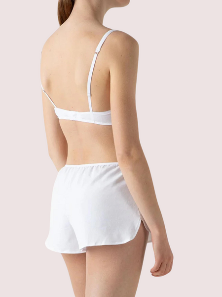 Eco Chic White Cotton French Knickers