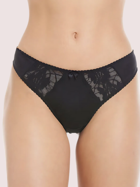 Lace Mesh Thong Panties