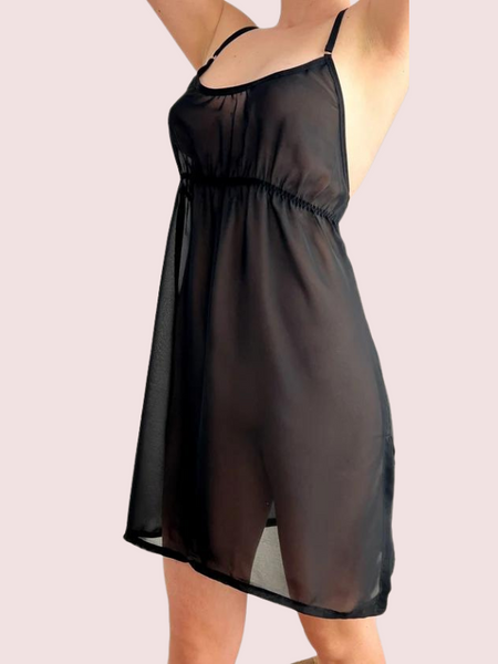 Transparent Babydoll Nightwear for Plus Size Ladies