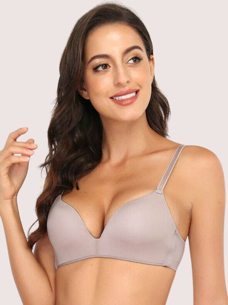 French Daina 2 Pack Luxury Seamless Padded Non-Wired Push-Up Bra