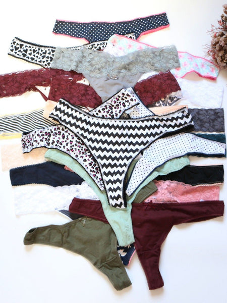 7 Pack Sexy thong Panties Variety Pack