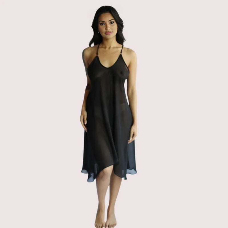 Blushing Bride Sheer Nightgown – Plus Size