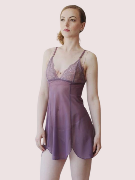Velvet Moon Sheer Mesh Slip – Plus Size