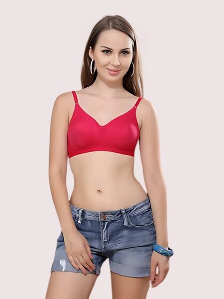 2 Pack Comfy padded non wired t shirt bra