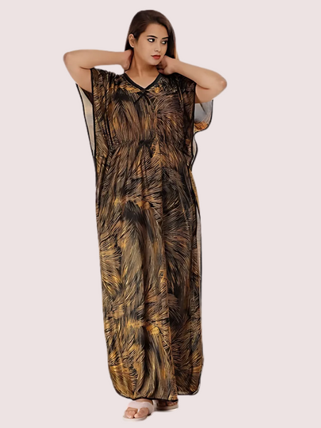 Printed Satin Nightie for Girls/Women